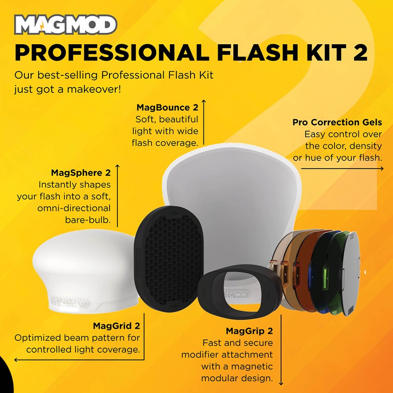 MagMod Professional Flash Kit 2 | Photography Lighting Flash Diffuser