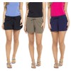 Keanu 3 PK Ladies Shorts - 1 - Black/Khaki/Navy -