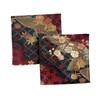 Golden Brocade Coaster [Mai Fan Black] Set of 2 Coasters