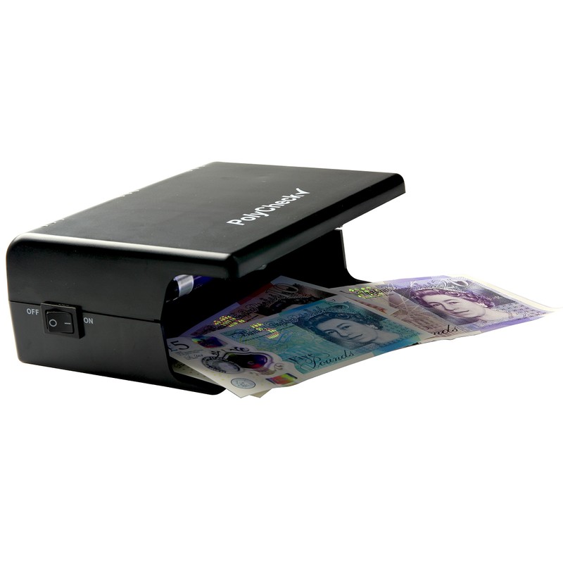 PolyCheck 4W UV Note Checker with 2 Spare DuraBulb Bulbs