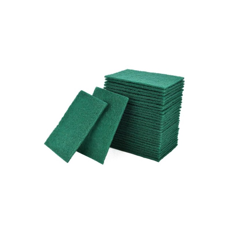 Hampine Pack of 10 Cleaning Scourer Pads for Kitchen, Households,
