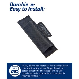 FLYBOYS Single Pen Holder - Heavy Duty Reversible Kneeboard - for Professional Pilots, General Aviation…