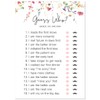 24 Wildflower Floral Bridal Shower Games (Guess Who Bride or