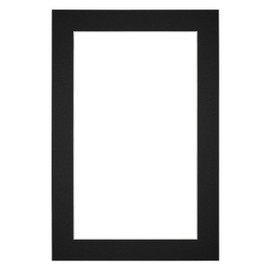 yd. Mount 20 x 30 cm / 12 x 22 cm Cardboard Black Edge 4 cm Straight