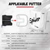Golf Mallet Square Putter Cover Magnetic Heel-Shaft Headcovers Fits for