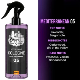 the shave factory Pump Spray After Shave Cologne - Aftershave Cologne, Aftershave For Men (05 Mediterranean)
