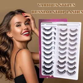 D Curl 45 Clusters DIY False Eyelashes Individual Reusable Soft Natural Easy Fan Russian Lashes Eyelash Extensions Clear Glue Individual Lashes 10-16mm