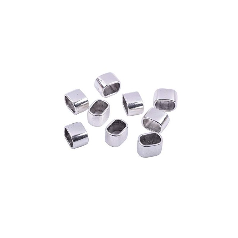 KONMAY 30 cuentas espaciadoras deslizantes de 10,3 x 7,0 mm
