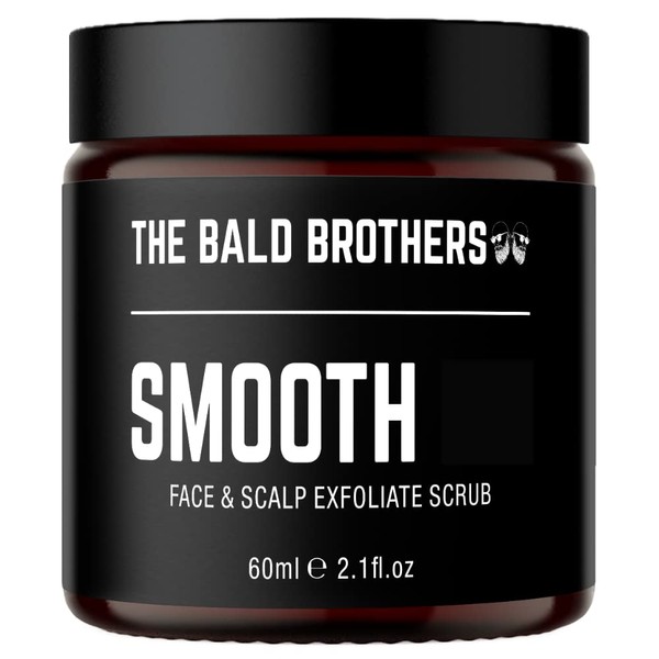 The Bald Brothers Exfoliate Cleanser with Apricot Seed Oil | Pre Shave | Exfoliating Scrub For Men with Pumice & Coconut Oil | Unscented | Vegan