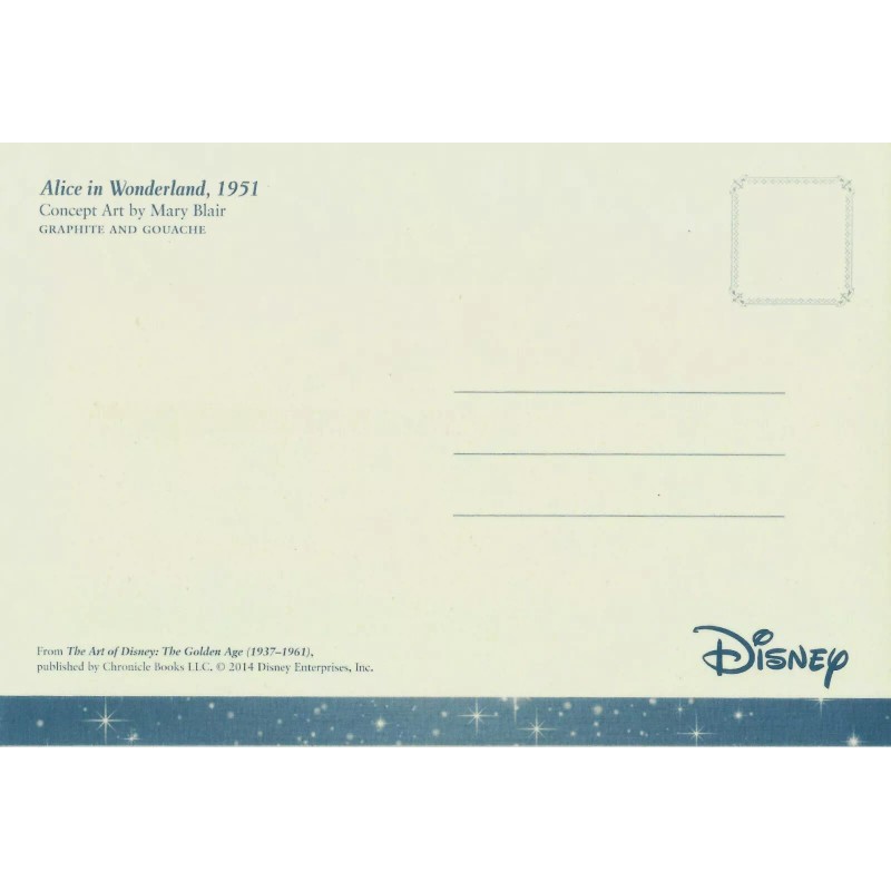 ALICE IN WONDERLAND, CONCEPT ART BY MARY BLAIR, NICE POSTCARD