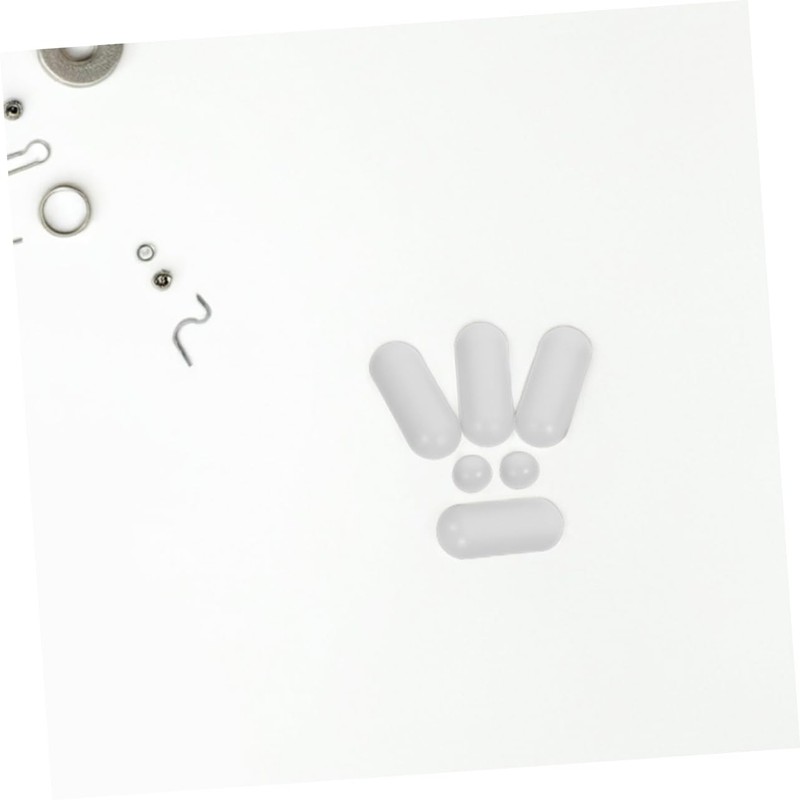 Operitacx 1 Set Toilet Seat Bumpers Light Grey Corner Spacers