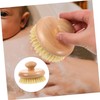 PACKOVE Portable Round Bath Brush with Sturdy Handle for Exfoliating