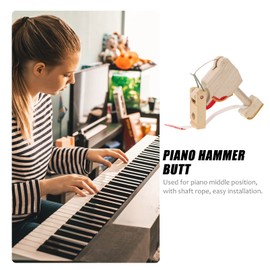 2pcs Piano Hammer Butt for Vertical Piano Whippen Repair Accessories Compact and Lightweight Smooth Finish for Easy Handling