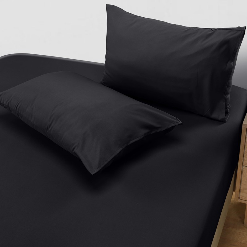 Utopia Bedding Double Fitted Sheet with 2 Pillow Cases (50x75cm),