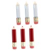Mikinona 6pcs Pencil Lip Gloss Tube Containers Empty Refillable Bottles