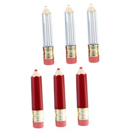 Mikinona 6pcs Pencil Lip Gloss Tube Containers Empty Refillable Bottles for DIY Lipstick Travel Friendly for Lip Creams and Samples Stylish Design Great Present Choice