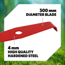 Oregon Universal Mulching Brushcutter Blade, 2 Tooth Shredder Blade for Thick High & Dense Vegetation, 4mm Thick Hardened Steel, Fits Stihl, Husqvarna, Mitox, Echo, Kawasaki & More ( 295505-0)