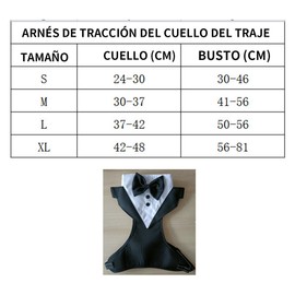 Aokesy Arnés para Perro, Bandana Formal De Esmoquin para Perro, Pechera Arnés De para Perro Ajustable con Corbatín, Traje y Bandana para Boda Camisa, Chaleco Pechera para Perro (M)