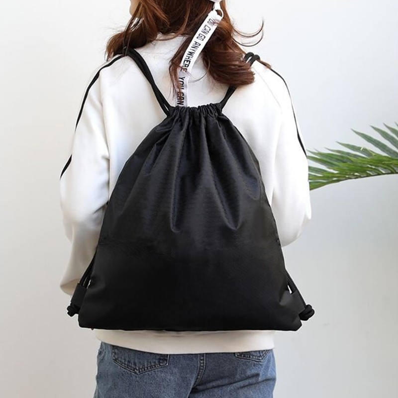 ZningEsxi Drawstring Backpack Bulk String Bag Water Pocket Gym Sports