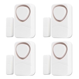 NineLeaf Door Alarms When Opened, Door Chime, Window Alarm Sensors, Door Alarm, Door Alarms for Kids Safety, 4 Modes to Choose, 110dB High Volumem, for Home Garage Apartment Office, 4PK