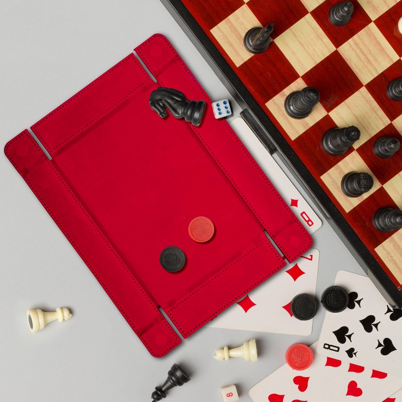 SIQUK Pack of 2 Magnetic Cube Trays, Rectangular Dice Board,
