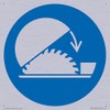 Mandatory: Use table saw adjustable guard Sign - 150x150mm -