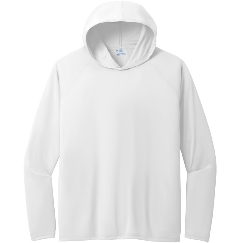 Port & Company Performance Pullover Hooded Tee-PC380H-S-White