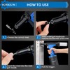 VORXEON Self Suction Pneumatic Rivet Gun Kit 3/32" - 1/4"
