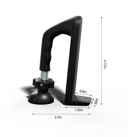 Portable Door Lock for Travel,​Door Stopper Security for Hotels/Apartments - Reinforced Locking Device for Extra Safety for Women, Solo Travelers & Kids. (Black)