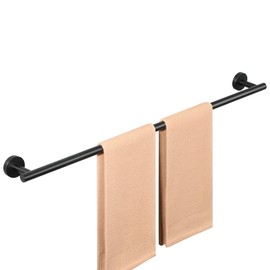 SAYAYO Black Towel Bar for Bathroom, Towel Rack Wall Mounted 31.5 Inch, Towel Rod Towel Holder SUS304 Stainless Steel (Hanging Length 29-Inch)