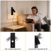 Wall Mounted Reading Light with USB, LED Bedside Reading Light