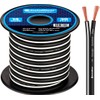 InstallGear 14 Gauge AWG 30ft Speaker Wire Cable - Black