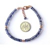 LKBEADS iolite 3.5mm rondelle shape faceted cut gemstone beads 7
