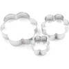 GOOD STUFF Set of 3 Stainless Steel Cookie Cutters Flower