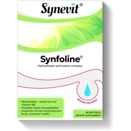 Synevit SYNFOLINE®: Methyl Folate & Iodine Supplement for Cellular Health, 60 Softgels