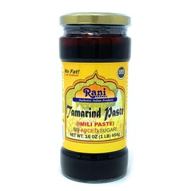 Rani Tamarind Paste Puree (Imli) 16oz (1lb) Glass Jar, No added sugar ~ All Natural | Vegan | Gluten Free | No Colors | NON-GMO | Indian Origin