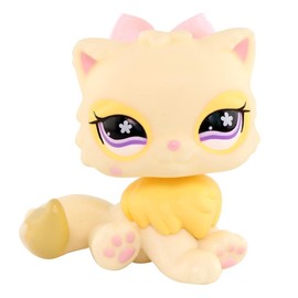 diylpshome miniature perisan cat crouching cat wolfcat fox kitten pet figure cat and dog kids gift:_persian cat 568