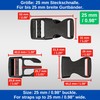 Your Day Mate Buckle, 25 mm, plastic, snap buckle, replacement