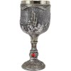 Medieval Castle Jostling Knights On Horse King's Tournament Wine Goblet
