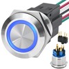 UL Listed 25MM Big Latching Push Button Switch 1“ DPDT