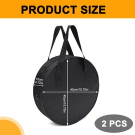 EV Cable Bag, 2PCS EV Portable Cable Bag, Water Resistant Caravan Cable Bags Charging Cable Bags Waterproof Heavy Duty Cable Storage Bags for All Kinds of Cables and Car Accessories(Black)