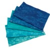 5 Pcs Cotton Fabric Square 20cmx20cm Smudge Dyed Patchwork Fabric