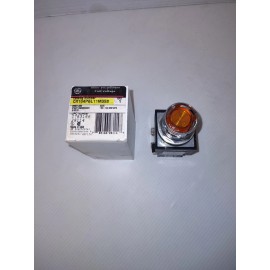 GE CR104PBL11M3S8 AMBER ILLUMINATED PUSH BUTTON With Guard NIB