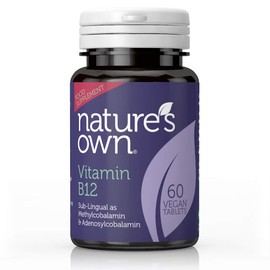 Nature's Own Vitamin B12 Sub-lingual as Methylcobalamin & Adenosylcobalamin (60 Vegan Tablets)