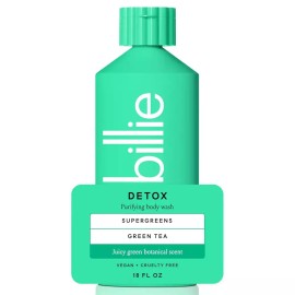 Billy 빌리 디톡스 퓨리파이징 여성 바디워시 18온스 쥬시 그린 식물성 향 크루얼티 프리 [Soothe] Billy Detox Purifying Women's Body Wash 18oz Juicy Green Plant-Based Scent Cruelty-Free [Soothe]