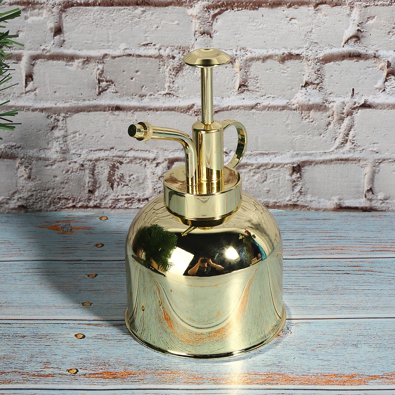Stainless Steel Hand Pressure Plant Flower Watering Pot Spray Bottle