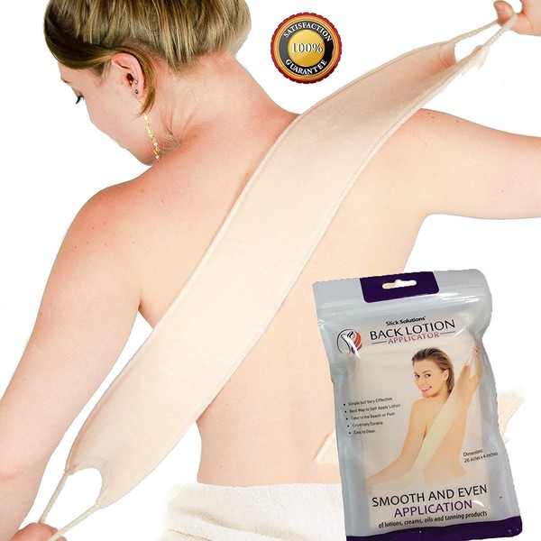 Slick- Lotion Applicator for Your Back - Easy Application of Lotions and Creams - Smooth and Even Application to Entire Back - Sunscreen Applicator for Back