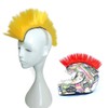 Namecute Skinhead Wig Yellow Helmet Mohawk Wig Costumes Hairpiece