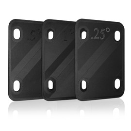 3 Pieces Guitar Neck Shim, MYLERCT Guitar Neck Washers, 0.25, 0.5, 1 Degree Replacement Electric Guitar Neck Plate for Guitar and Bass Neck Repair
