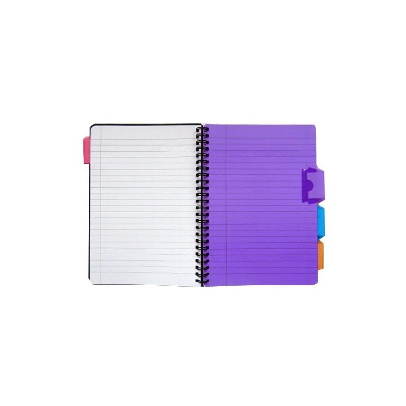 1 x Black A5 Spiral Bound PVC Covered Project Subject